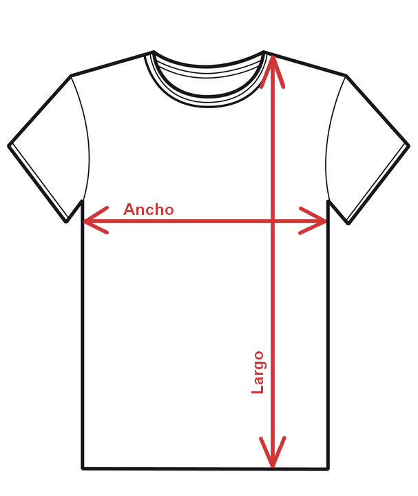 Guía de medidas: ancho y largo